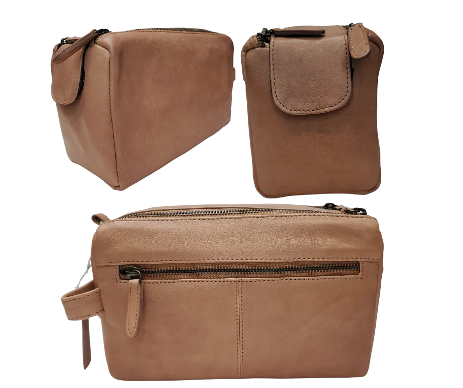 The Representative Leather Dopp Bag