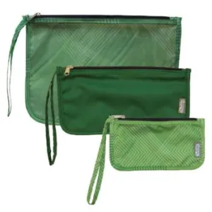 Travel Reusable 3 Pouch Set
