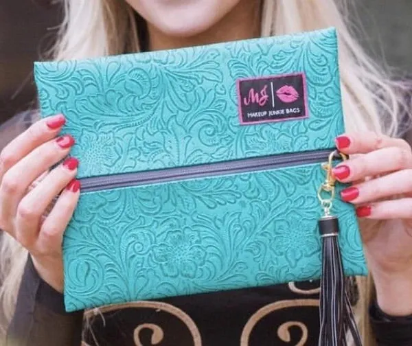 Turquoise Dream Makeup Junkie Bags