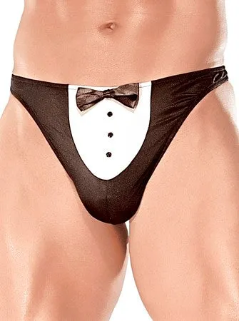 Tuxedo Thong W/Coat Tails