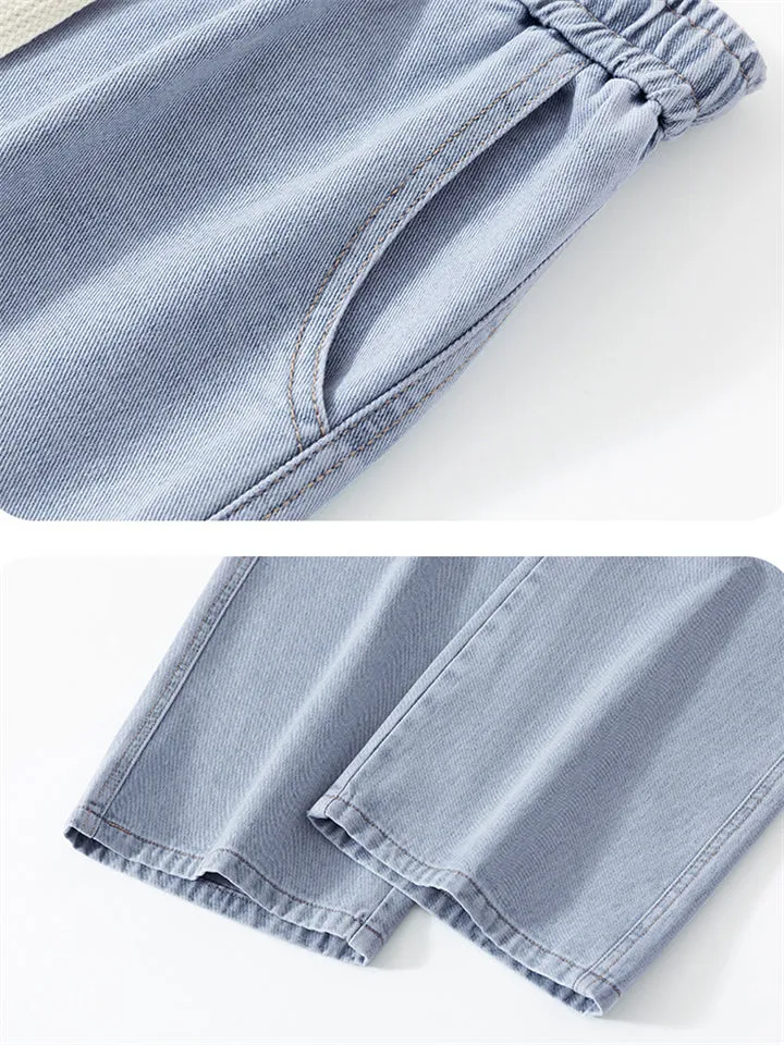Vintage Baggy Multi-Pocket Straight-Leg Jeans for Men