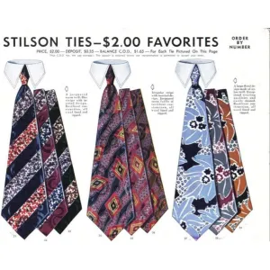 Vintage Stilson Tie Ad 1940S 8X11 A1