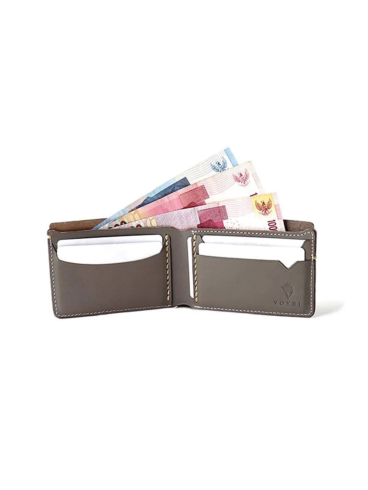 Voyej Caravel IV Grey Compact Wallet