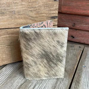 Waylon Wallet - Brindle w/ Grapefruit Tool