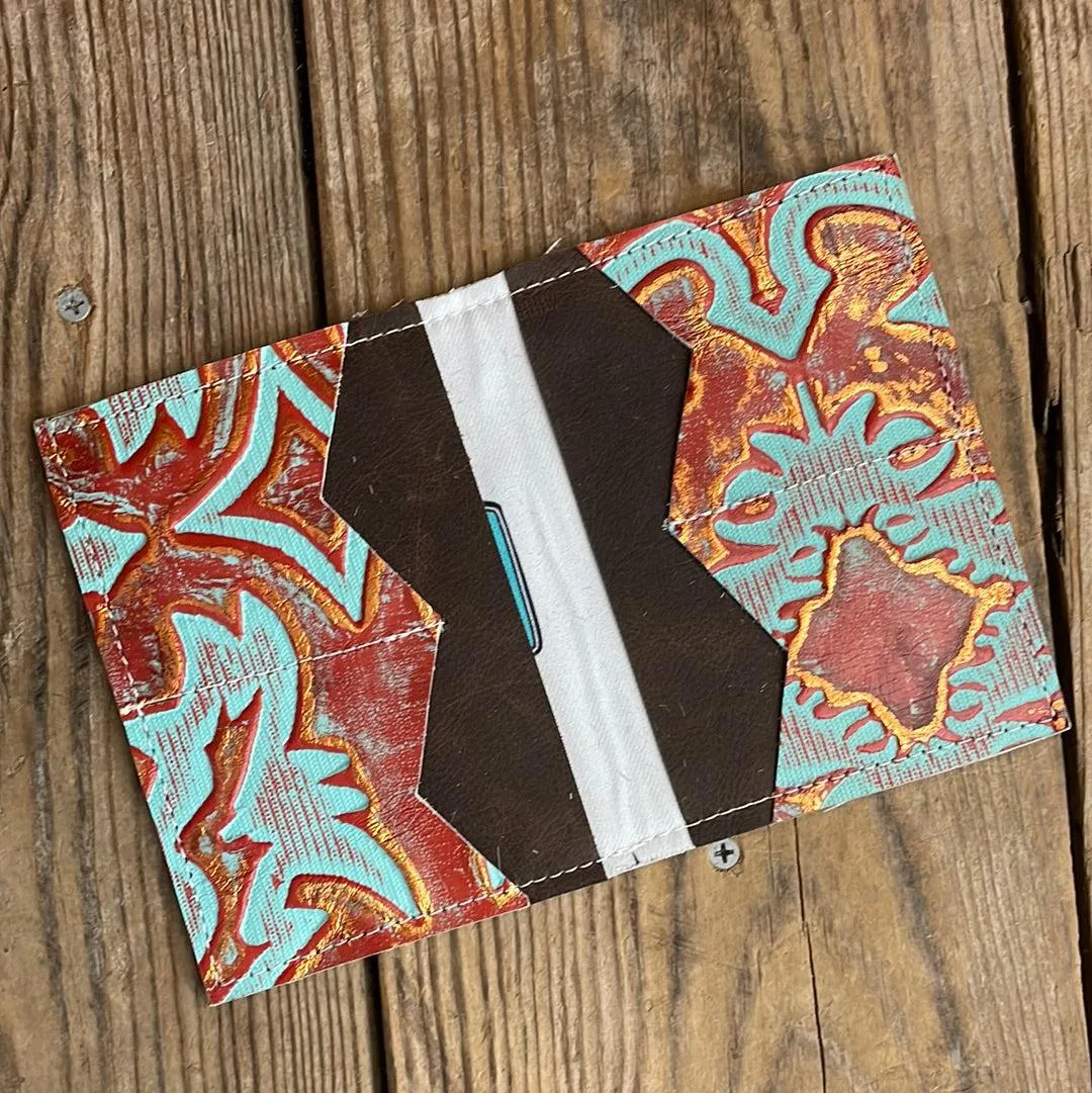 Waylon Wallet - Grey Brindle w/ Patriot Laredo