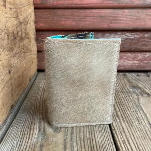 Waylon Wallet - Palomino w/ Patina Skulls