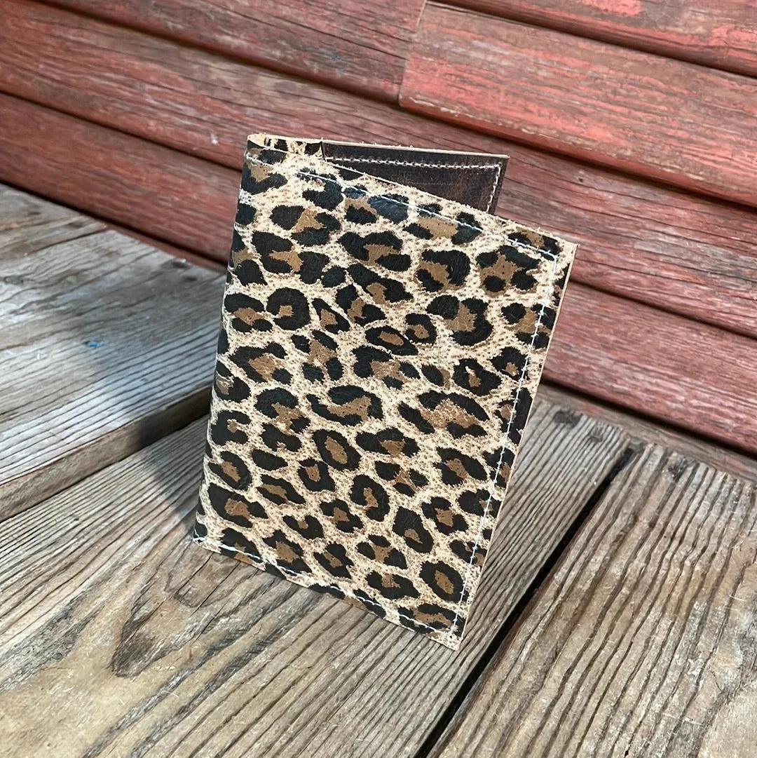 Waylon Wallet -  w/ Leopard Leather