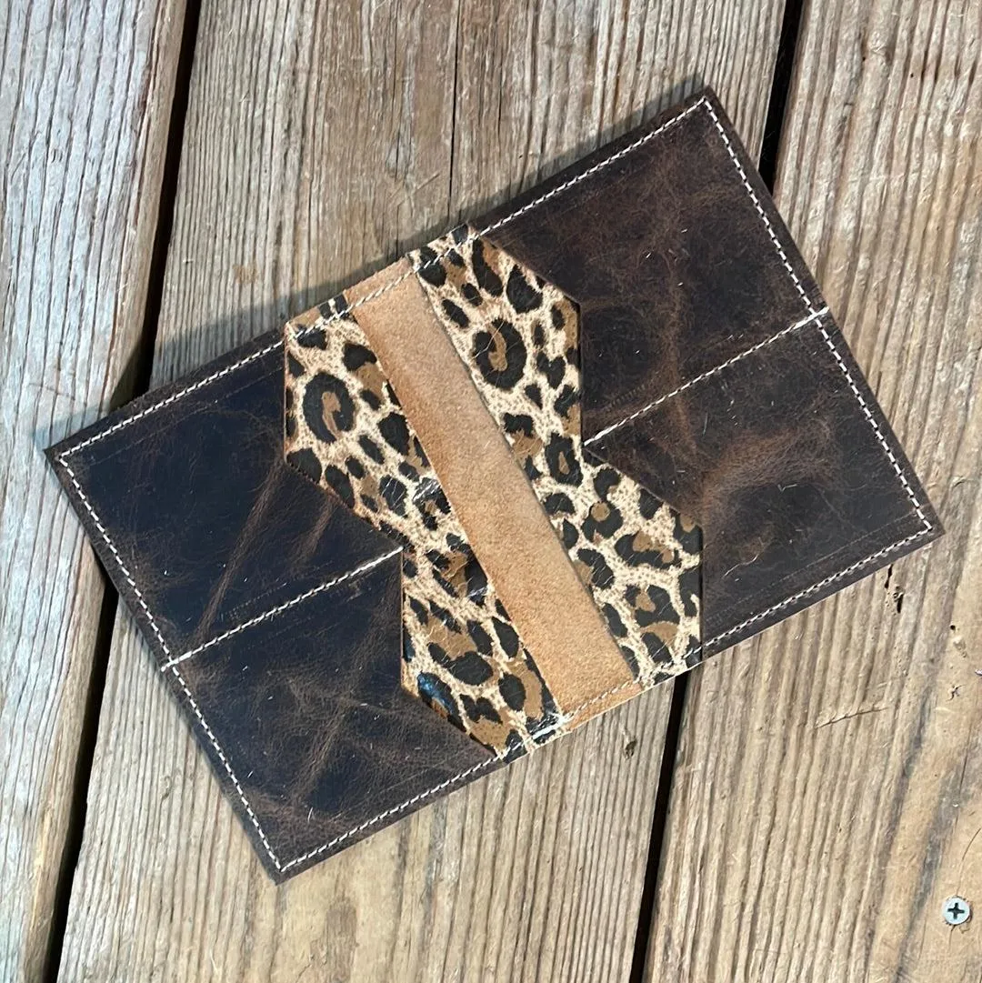 Waylon Wallet -  w/ Leopard Leather
