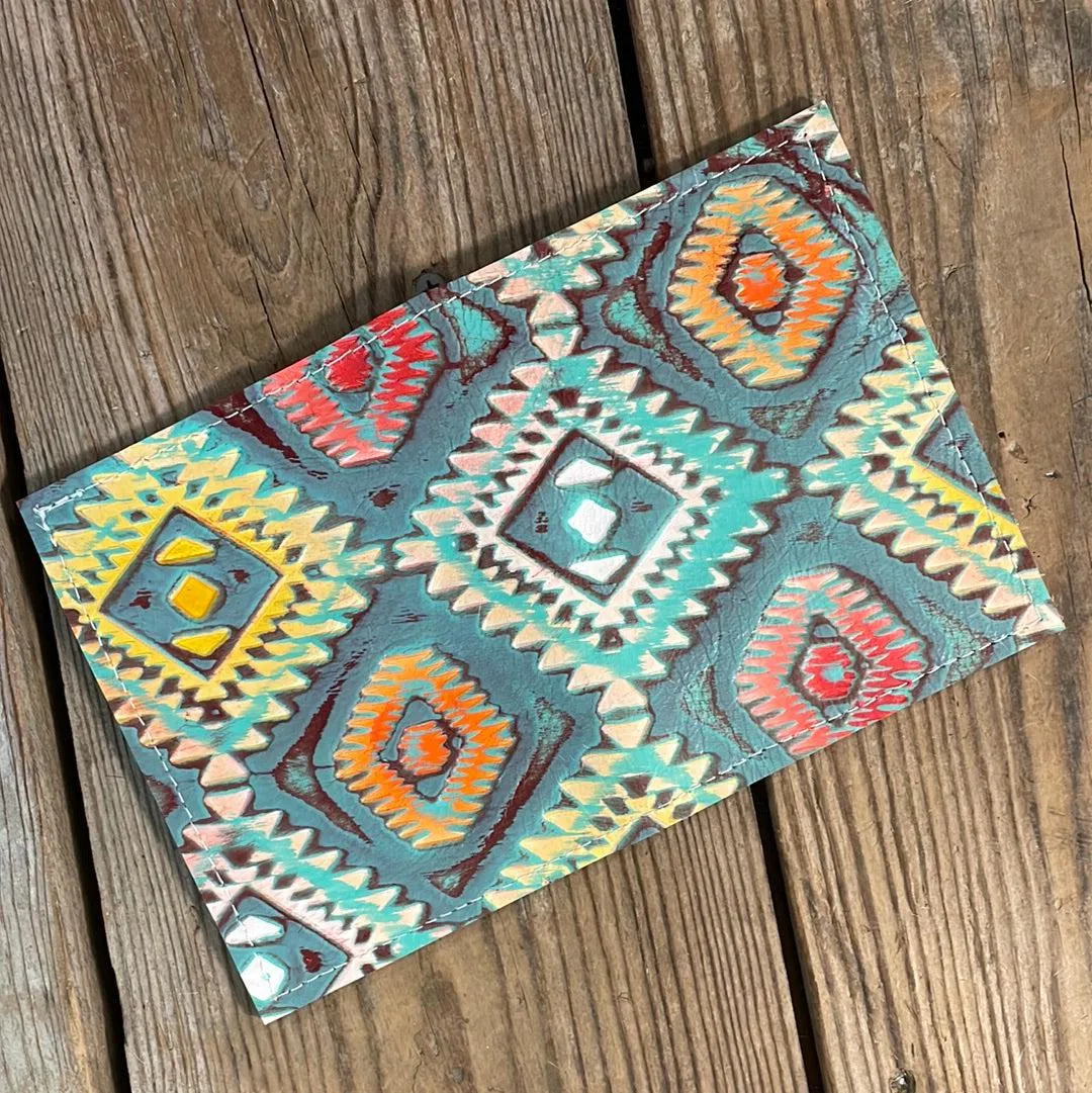 Waylon Wallet -  w/ Rainbow Aztec