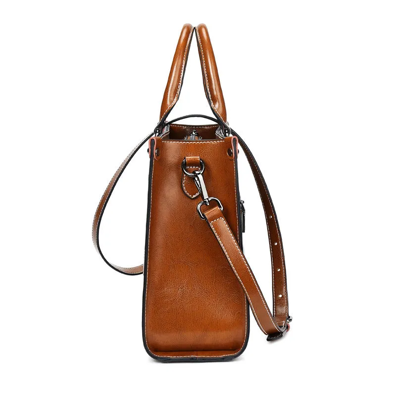 Women Leather Handbag, Full Grain Leather Designer Handbag, Gift For Her