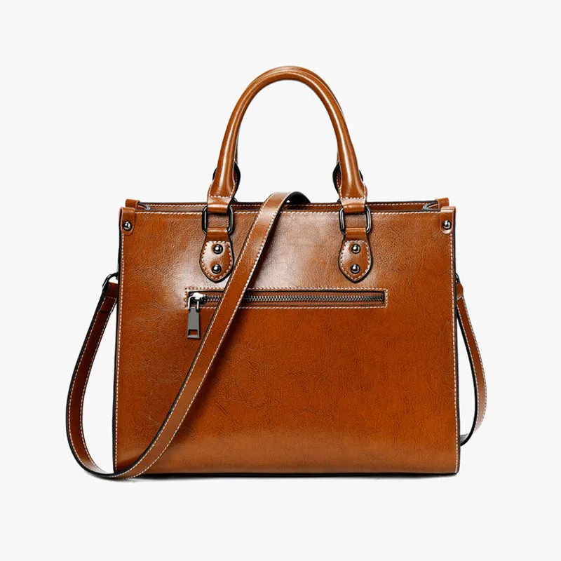 Women Leather Handbag, Full Grain Leather Designer Handbag, Gift For Her