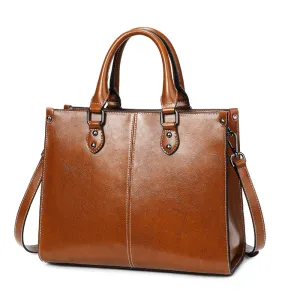 Women Leather Handbag, Full Grain Leather Designer Handbag, Gift For Her