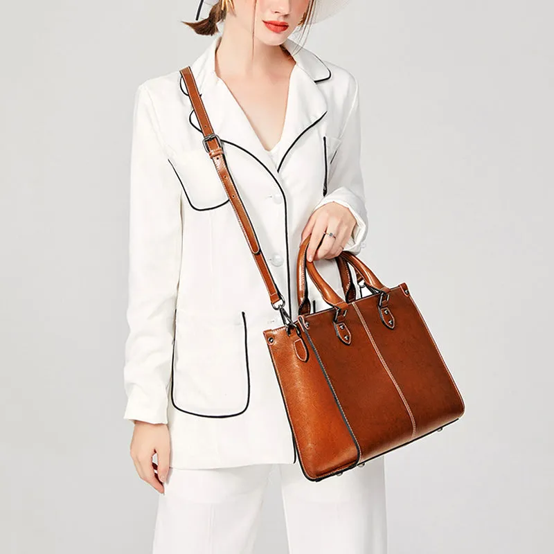 Women Leather Handbag, Full Grain Leather Designer Handbag, Gift For Her