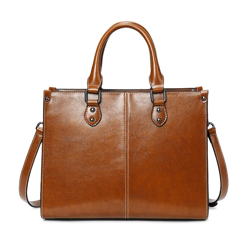 Women Leather Handbag, Full Grain Leather Designer Handbag, Gift For Her