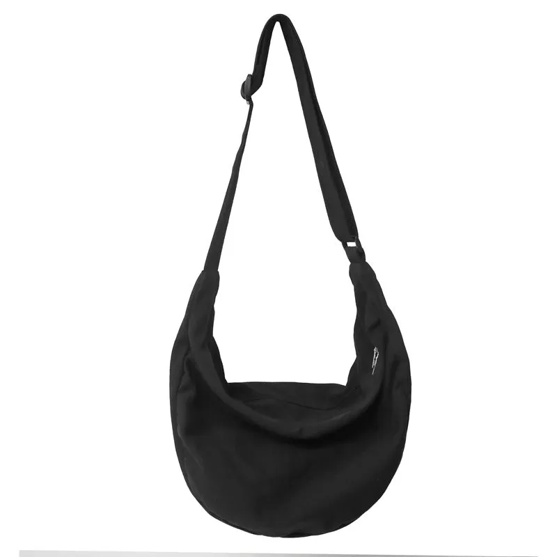 Women's & Men's & Korean Simple Solid Color Dumpling Camp Crossbody Bags