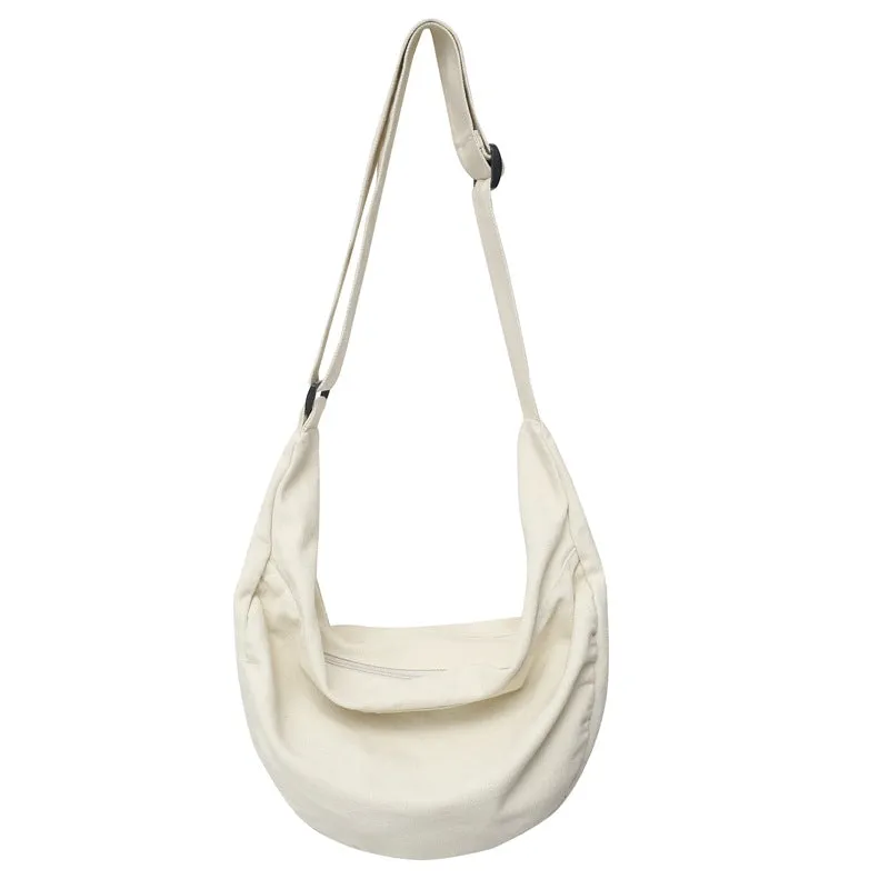 Women's & Men's & Korean Simple Solid Color Dumpling Camp Crossbody Bags