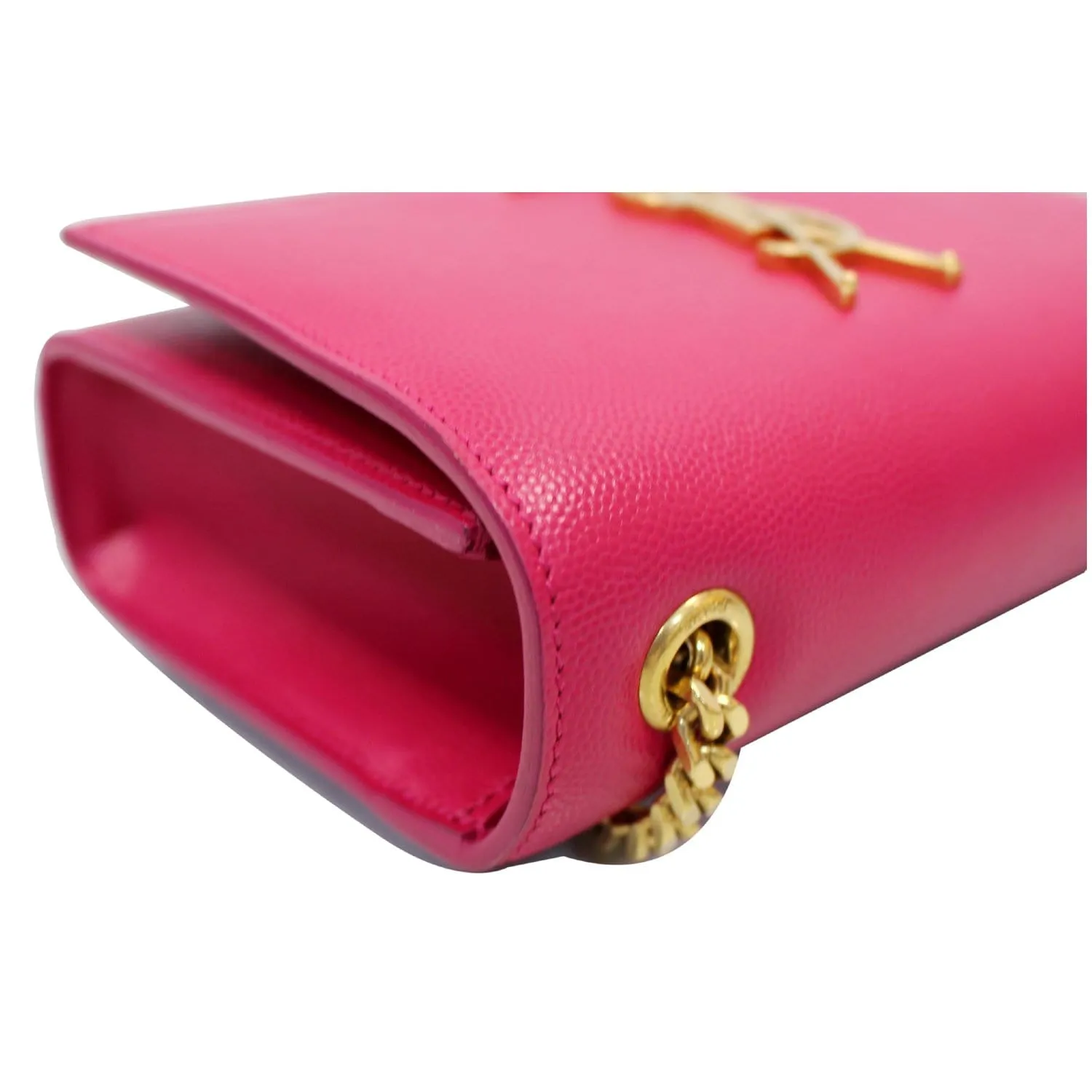 YVES SAINT LAURENT Kate Small Grain De Poudre Crossbody Bag Pink