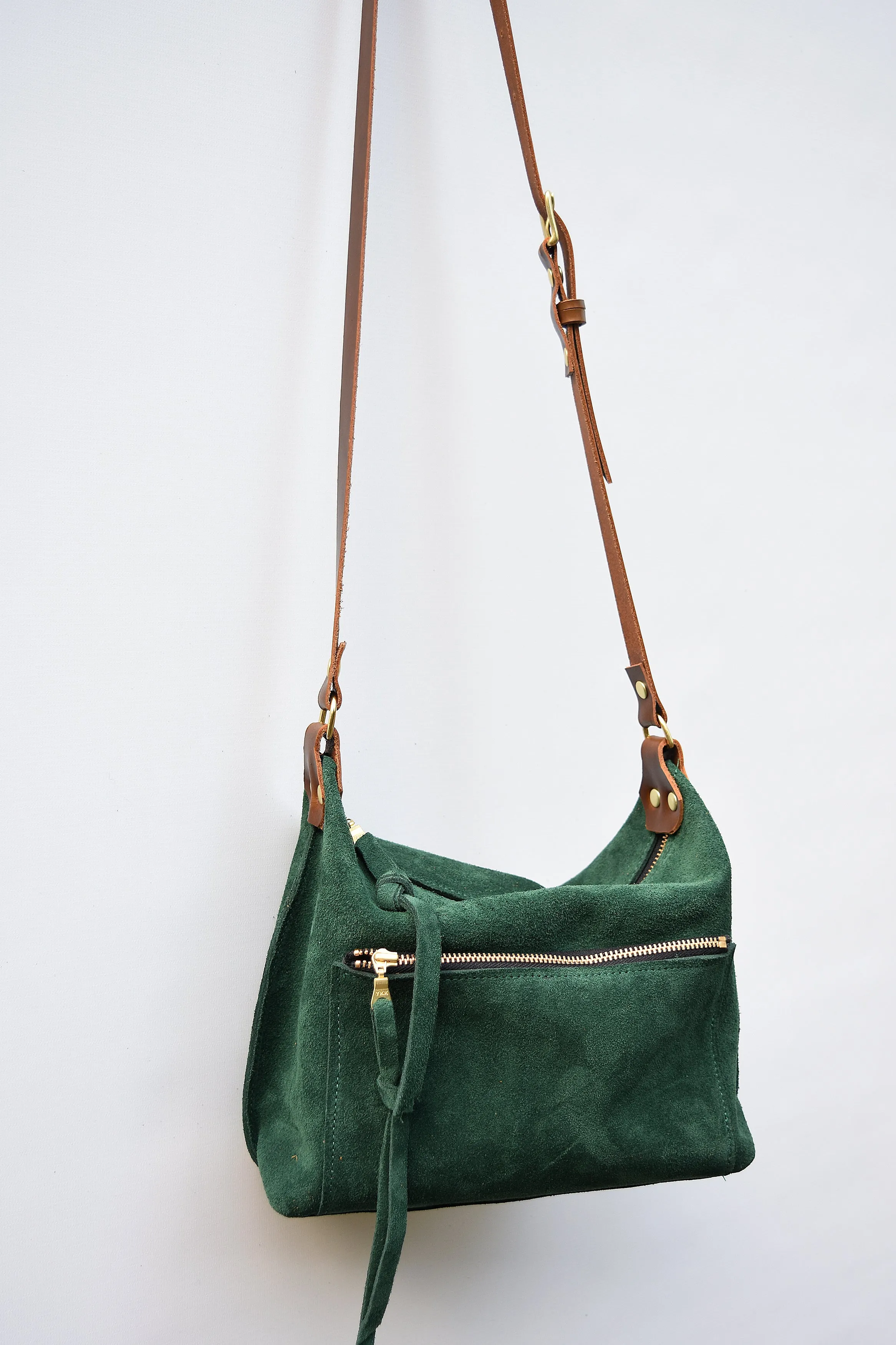 Zoey Suede Crossbody Purse