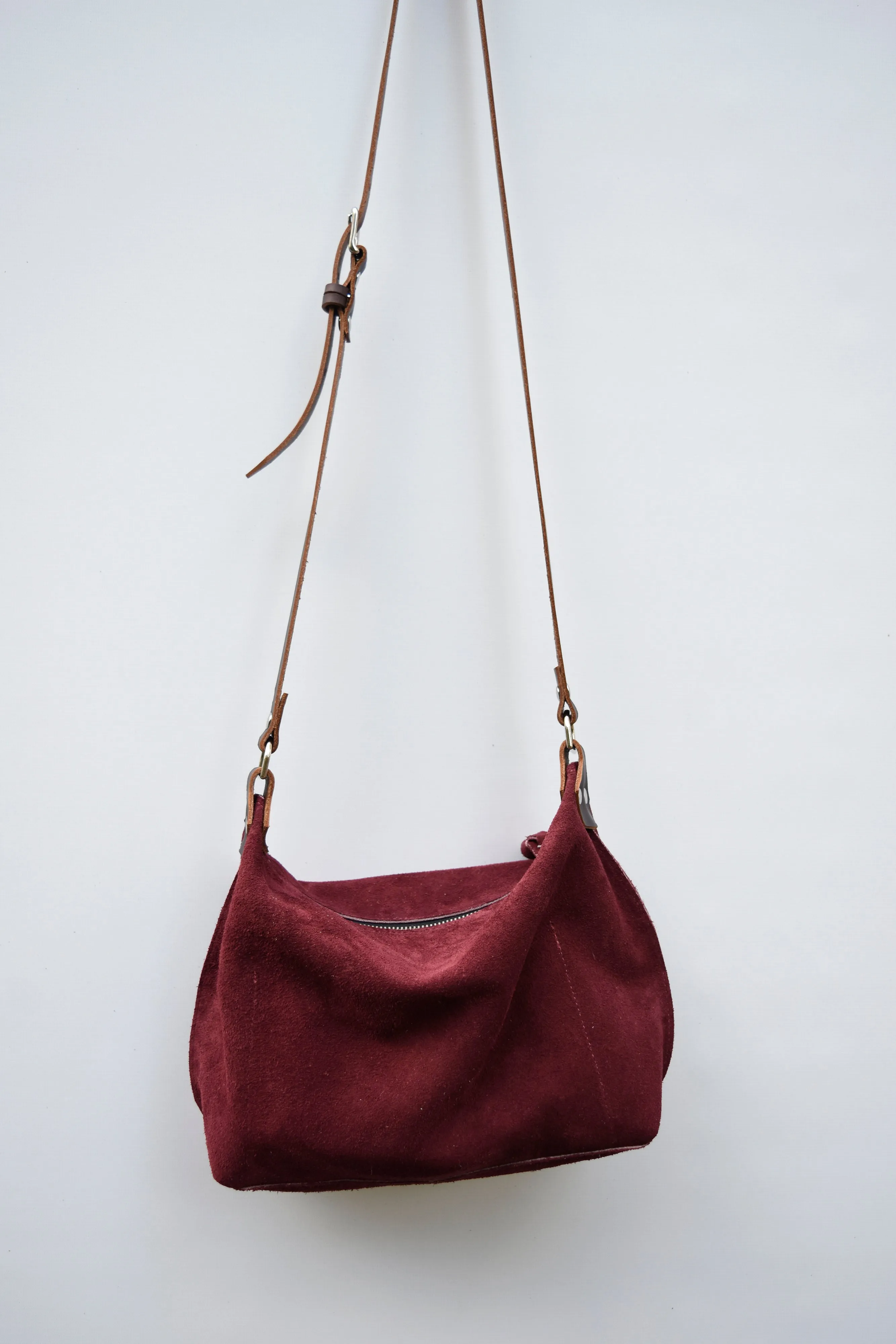 Zoey Suede Crossbody Purse