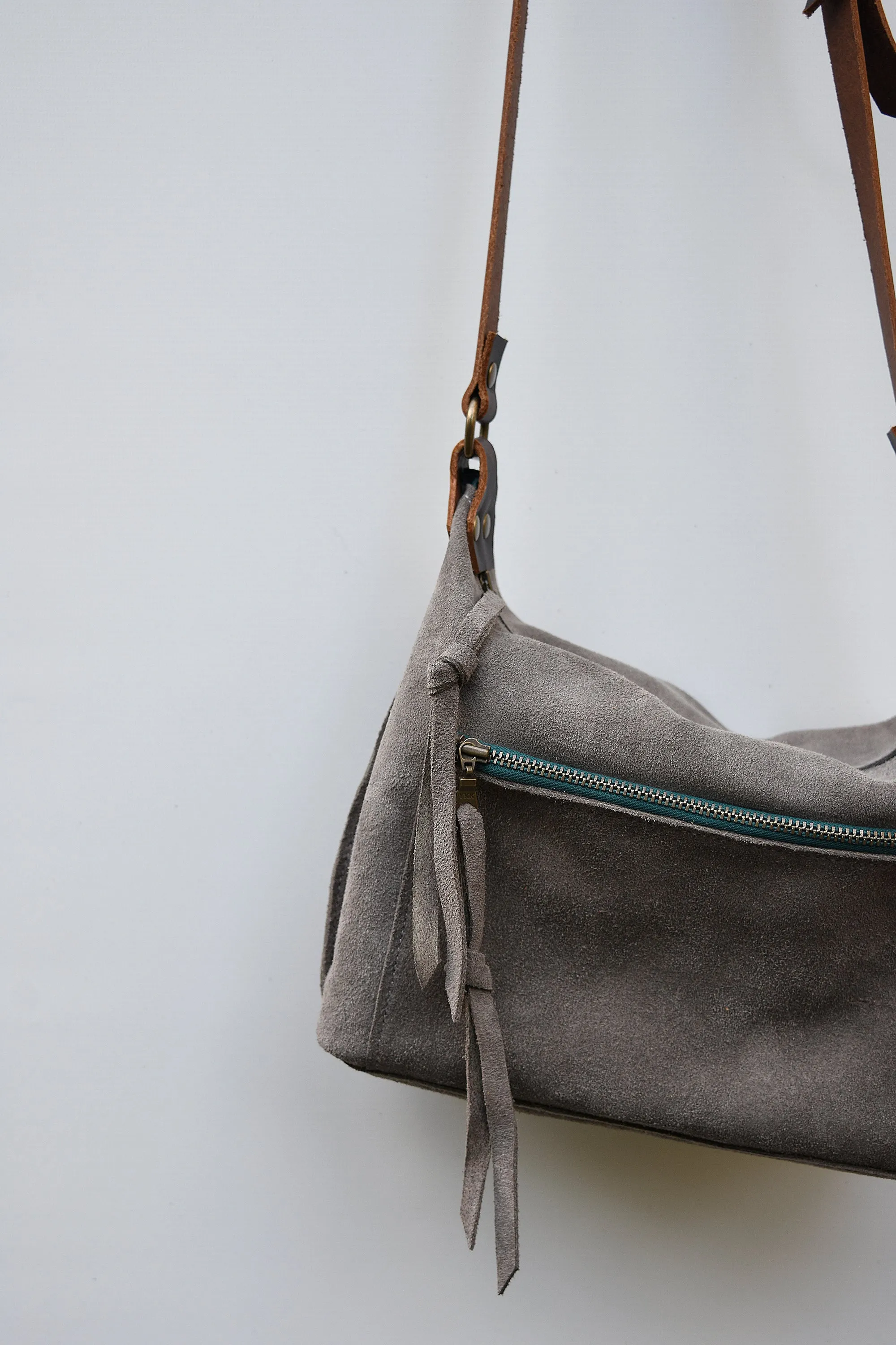 Zoey Suede Crossbody Purse