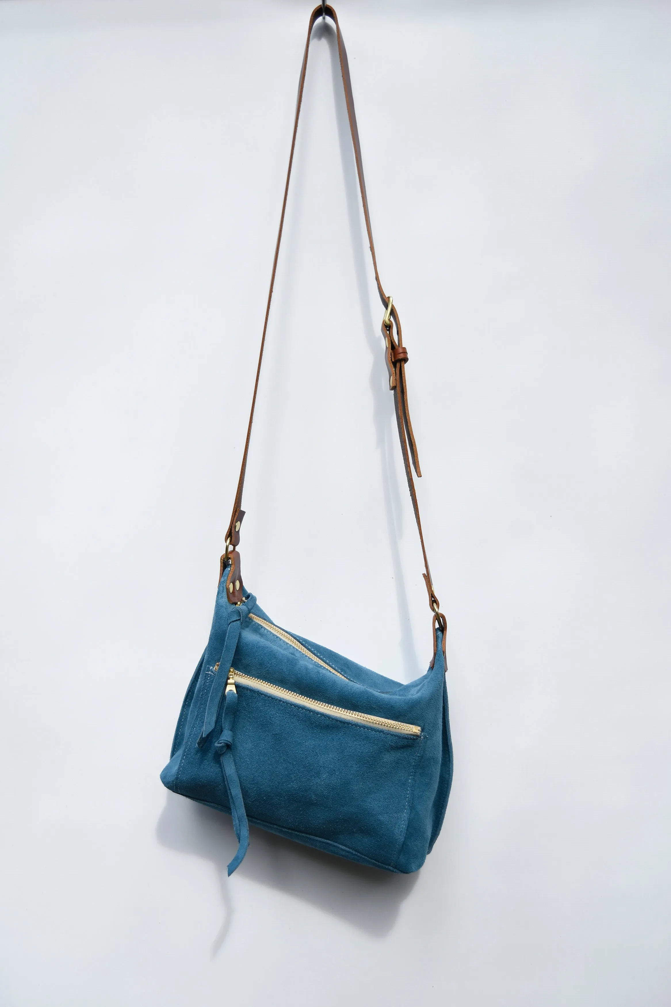 Zoey Suede Crossbody Purse